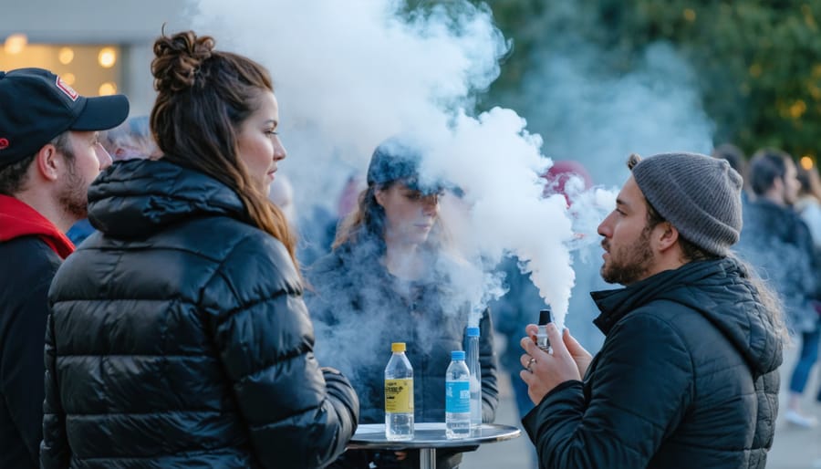 Group of Calgarians discussing the impact of new vaping laws